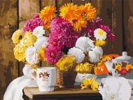 Картина за номерами Осіннє чаювання RBS52749 30x40 см Brushme Картина за номерами Осіннє чаювання RBS52749 30x40 см Brushme