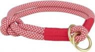 Нашийник Trixie зашморг для собак Soft Rope L-XL: 55 см / 13 мм червоно-кремовий
