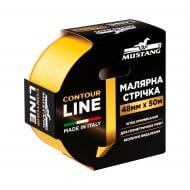 Стрічка малярна Mustang CONTOUR LINE жовта 48 мм x 50 м