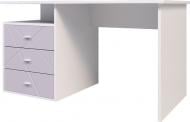 Стол письменный Санти Мебель Х-Скаут Х-06Л платиновый белый / светло-розовый мат