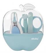 Набор для маникюра Akuku Яблоко голубой A0043 Набор для маникюра Akuku Яблоко голубой A0043