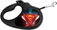 Поводок-рулетка WAUDOG с рисунком Супермен Лого S до 15 кг 5 м