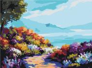 Картина по номерам Цветы у моря RBS1006 30x40 см Brushme Картина по номерам Цветы у моря RBS1006 30x40 см Brushme