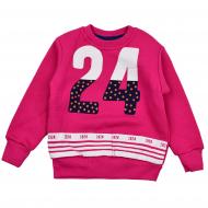 Свитшот для девочки Bi Baby «24» с принтом 8062 р.110 розовый