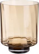 Ваза стеклянная Конфети 2 35х27,5 см 35 см топазовая 27-484B