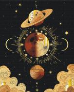 Картина по номерам Золото космоса BS53324 40x50 см Brushme