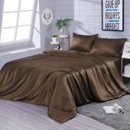 Комплект постельного белья полуторный Brown коричневый Zastelli