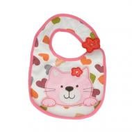 Нагрудник Akuku Бавовняний махровий Котик A0261 Нагрудник Akuku Бавовняний махровий Котик A0261