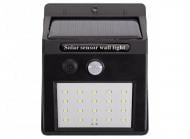 Светильник на солнечной батарее Luxel з датчиком движения и аккумулятором 10 Вт IP64 черный SSWL-01C