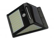 Светильник на солнечной батарее Luxel з датчиком движения и аккумулятором 14 Вт IP65 черный SSWL-06C