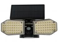 Светильник на солнечной батарее Luxel з датчиком движения и аккумулятором 40 Вт IP65 черный SSWL-09C