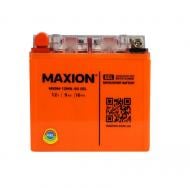 Акумулятор автомобільний MAXION 9Ah 85A 12V 12N9L-BS GEL «+» ліворуч