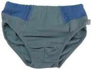 Трусы для мальчика Тигрес р.122-128 серый с синими вставками 160407128