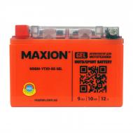 Аккумулятор автомобильный MAXION 9Ah 120A 12V YTX9-BSGEL «+» слева