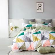 Комплект постельного белья евро UME214 белый Word of Dream