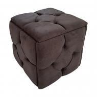 Пуф-трансформер Metalzavod 5в1 каретная стяжка 470х450х470 мм темно-коричневый / черный Пуф-трансформер Metalzavod 5в1 каретная стяжка 470х450х470 мм темно-коричневый / черный
