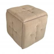 Пуф-трансформер Metalzavod 5в1 пиковка 470х450х470 мм бежевый / черный
