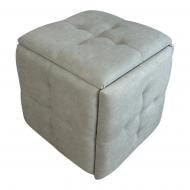 Пуф-трансформер Metalzavod 5в1 пиковка 470х450х470 мм светло-серый / черный Пуф-трансформер Metalzavod 5в1 пиковка 470х450х470 мм светло-серый / черный