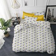 Комплект постільної білизни полуторний 13 слон з парасолькою сірий Zastelli