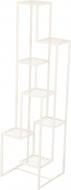 Подставка для цветов ступенчатая (белая) 38,5х38,5x140 см