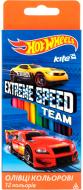 Олівці кольорові 12 шт. Hot Wheels HW17-053 KITE Олівці кольорові 12 шт. Hot Wheels HW17-053 KITE