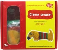 Набір техніка валяння брошка «Песик» Rosa Start