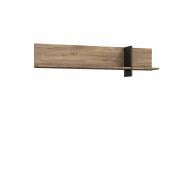 Полиці Forte Meble Jokkaz 388х1600х219 мм чорний/дуб флагстафф