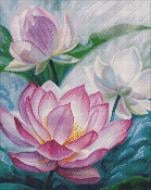 Алмазная мозаика Свет на пруду Идейка