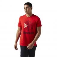 Футболка Reebok F GR TEE BQ3492 р.L червоний