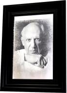 Репродукция Пабло Пикассо №1799 в раме за состаренным зеркалом 28x38 см SEAPS