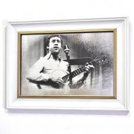 Репродукція Володимир Висоцький. Москва-Одеса. №1749 в рамі за зістареним дзеркалом 28x38 см SEAPS