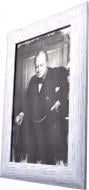 Репродукция Sir Winston Spencer Churchill №1801 в раме за состаренным зеркалом 28x38 см SEAPS