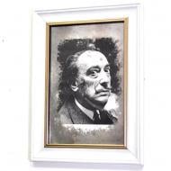 Репродукция Сальвадор Дали №1768 в раме за состаренным зеркалом 28x38 см SEAPS