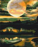 Картина по номерам Луна на крючке BS53304 40x50 см Brushme Картина по номерам Луна на крючке BS53304 40x50 см Brushme