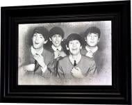 Репродукція Beatles №1719 в рамі за зістареним дзеркалом 28x38 см SEAPS