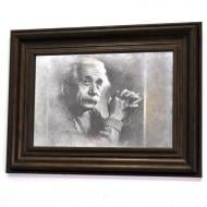 Репродукция Энштейн X4. №1745 в раме за состаренным зеркалом 28x38 см SEAPS