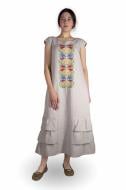 Платье Галерея льна Спейс р. 50 светло-серый 0038/50/310