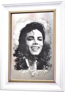 Репродукция Michael Jackson. Smooth Criminal. №1761 в раме за состаренным зеркалом 28x38 см SEAPS