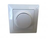 Світлорегулятор поворотно-натискний Siemens Line 500 Вт 20 IP білий полярний 5TC89000WH