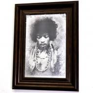 Картина Jimi Hendrix №1764 в раме за состаренным зеркалом 30x40 см SEAPS
