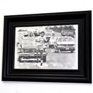 Репродукція Террі Фокс. Марафон Надії. №1774 в рамі за зістареним дзеркалом 28x38 см SEAPS