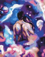 Картина за номерами Космічна романтика BS41142 40x50 см Brushme Картина за номерами Космічна романтика BS41142 40x50 см Brushme