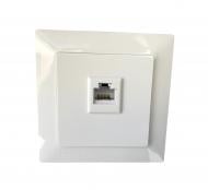 Розетка комп’ютерна із заземленням Siemens Line IP20 полярно-білий 5TG20782WH01