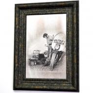 Репродукция Нарушитель X4. №1744 в раме за состаренным зеркалом 28x38 см SEAPS