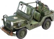 Модель ретро автомобиля военный Jeep CJ110467 зеленый