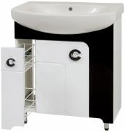 Тумба напольная Сансервіс Eliza 70 с умывальником Лотос 70 черная