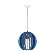 Подвес Eglo Фабела 1xE27 сине-белый 95949