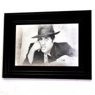 Репродукция Адриано Челентано №1765 в раме за состаренным зеркалом 28x38 см SEAPS