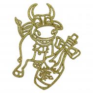 Подвеска MISLT Бычок с шампанским bull002-3 3 см