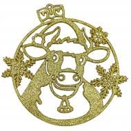 Підвіска MISLT Бичок з ялинкою bull004-3 3 см